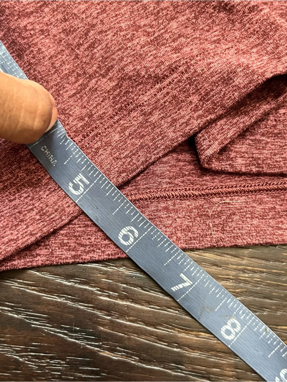 Lululemon athletica M7BCVs soft jersey 5” heathered red athletic shorts XL